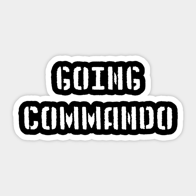 Going Commando Sticker by babydollchic